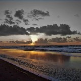 Sonnenuntergang am Strand